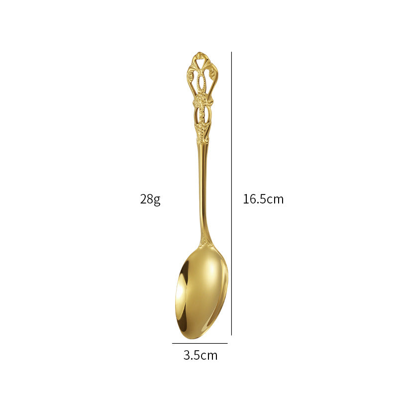 Gold Besteckset Edelstahl | Luxus Tafelbesteck modern elegant