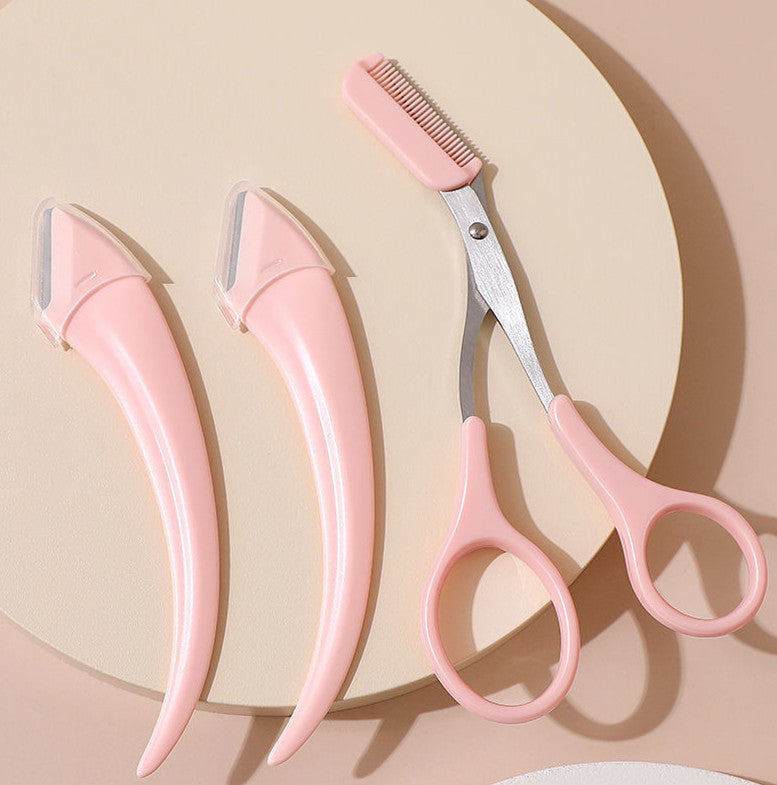 Augenbrauen Rasiermesser mit Kamm | Präziser Beauty Trimmer für Perfekte Brows