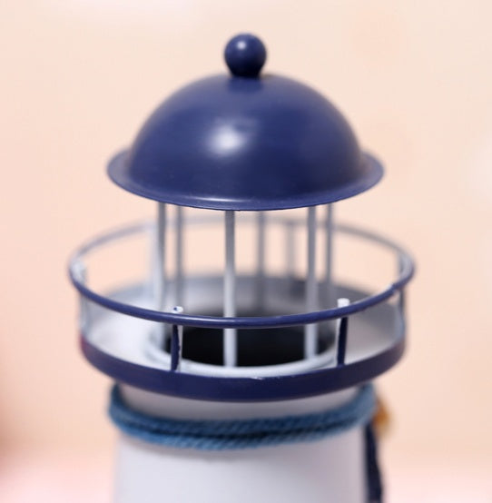 Mediterranean Lighthouse Garden Figurine – Maritime Decor for Home - Garden