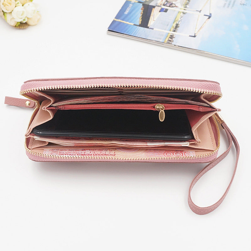 New Ladies Wallet Zipper Wallet Multifunctional Wallet Handbag Factory Direct Wholesale Large Capacity
