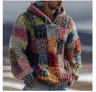 Men's 3D Print Loose Fit Hoodie – Plus Size Trend Sweatshirt
