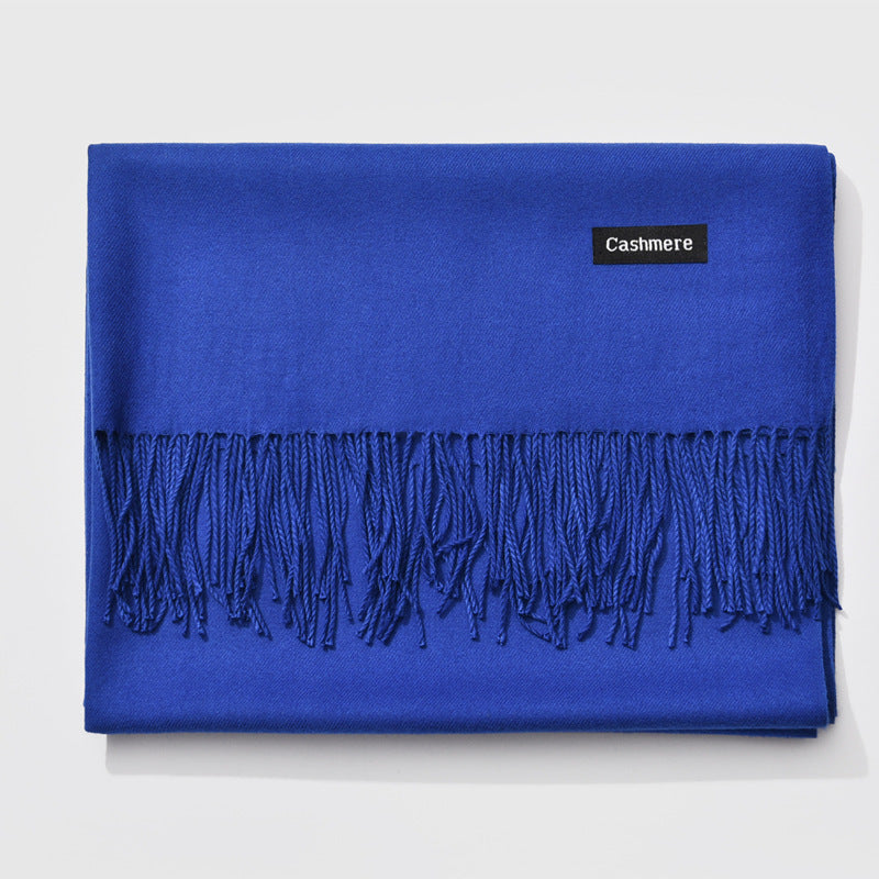 Damen Kaschmir Schal Winter | Elegante Warme Unifarbene Stola