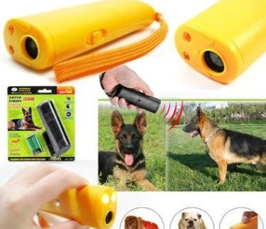 Ultrasonic Dog Trainer | Anti Bark Device with LED 3-in-1