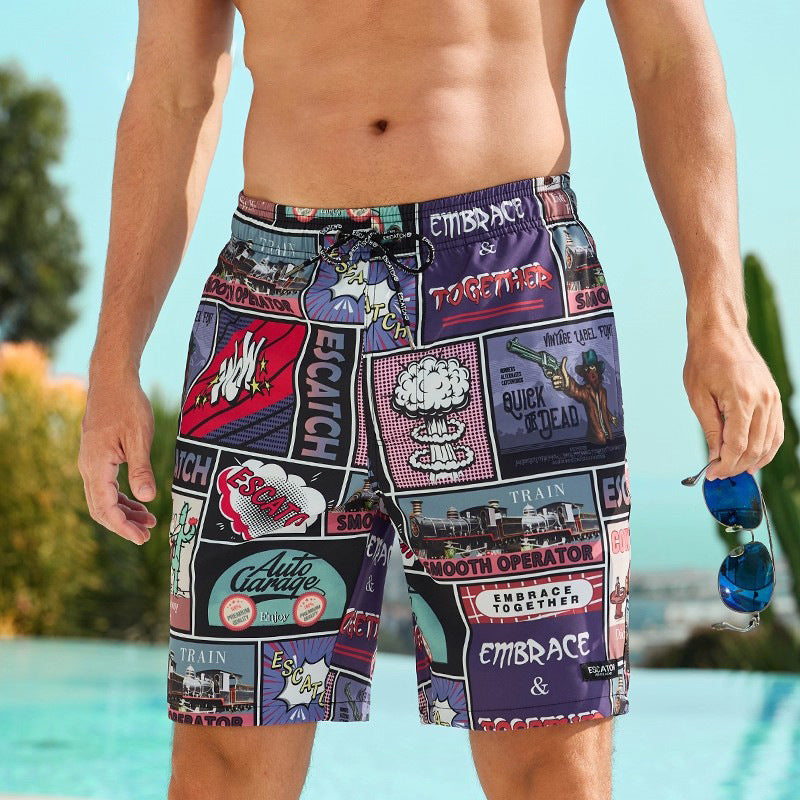 Partner Beach Shorts Quick Dry – Digital Print Summer Shorts