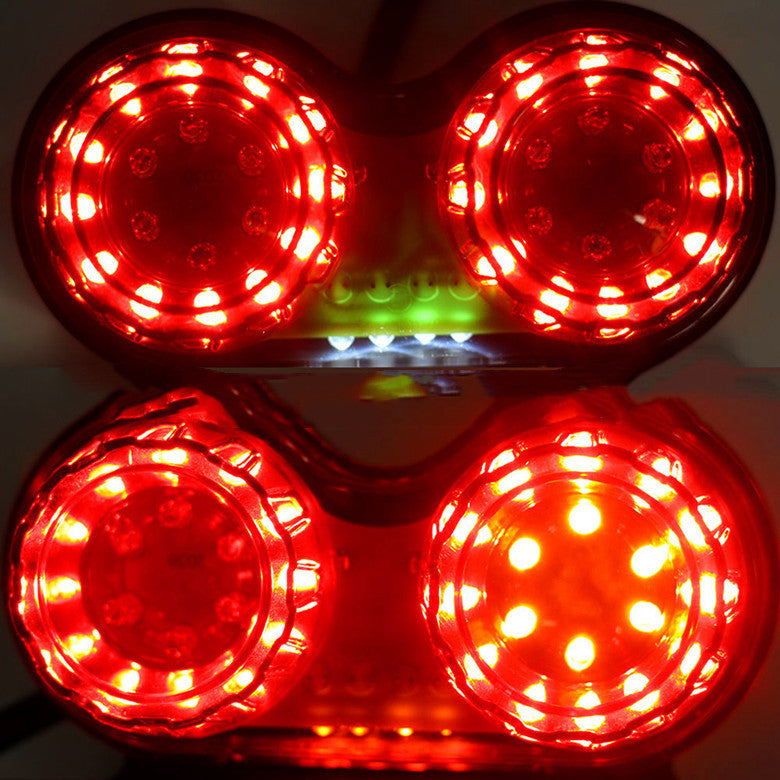 Motorcycle LED Tail Light | Integrated Turn Signal Brake Light Modern