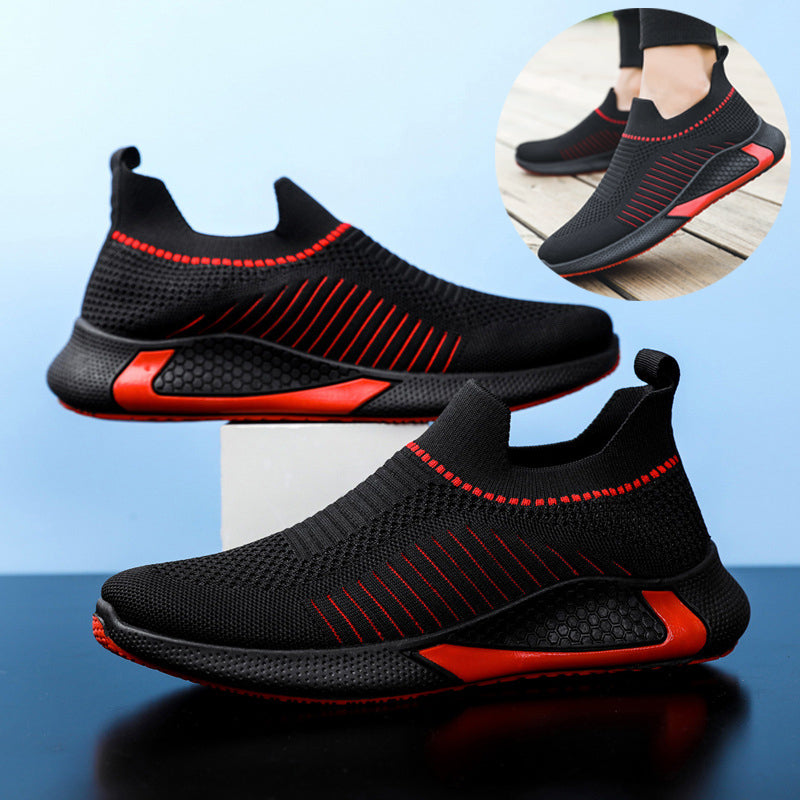 Herren Sock Sneaker Mesh Slip-On Leicht Sport Schuhe