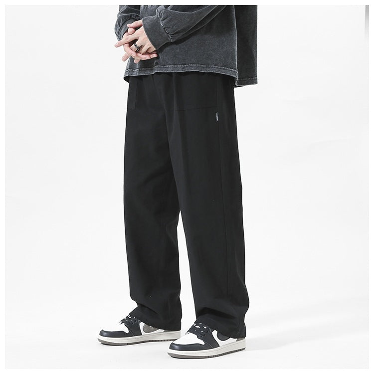 Men's Wide Leg Pants - High Street Loose Straight Leg Trousers