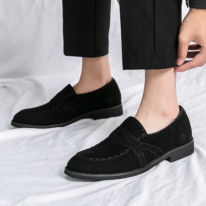 Men's Suede Shoes | British Pointed Elegant Casual