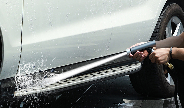High-Pressure Car Wash Gun | Telescopic Nozzle Cleaning Set