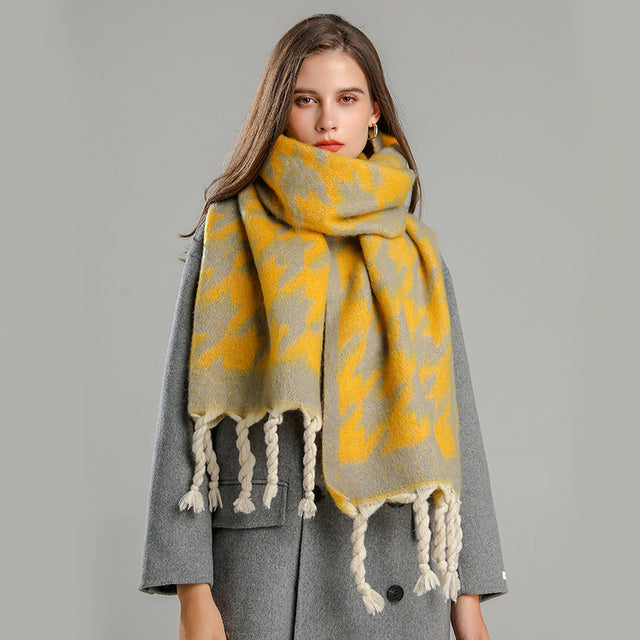 Women's Winter Scarf Pashmina Soft Warm Cashmere Plain Elegant