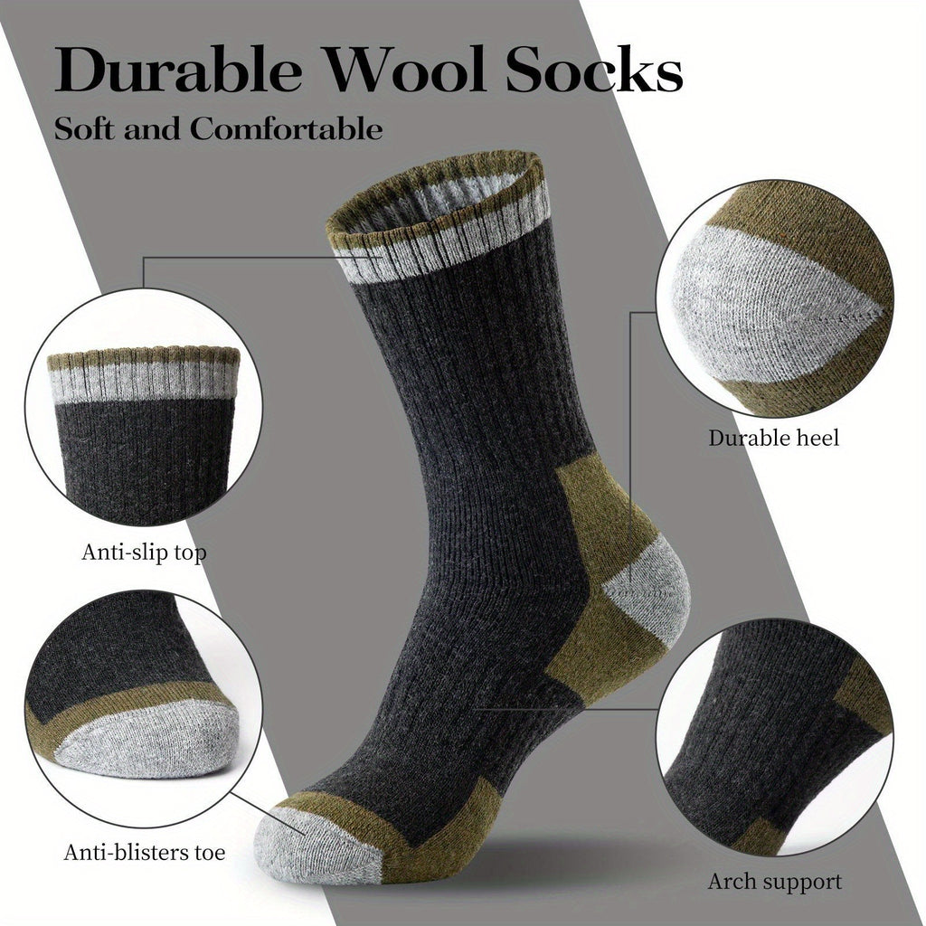 Men's Lined Wool Socks Warm | Thermal Winter Socks