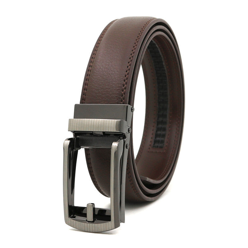 Men's Automatic Leather Belt | Elegant Holeless Belt