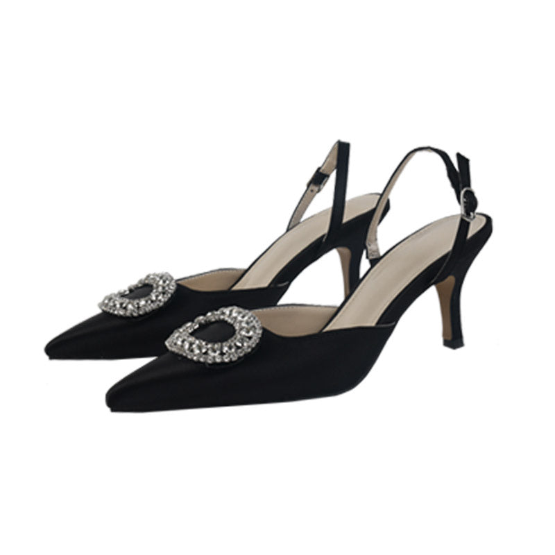 Red Rhinestone High Heels for Women | Elegant Bridal Pumps