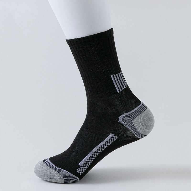 Men's Sports Socks Long Striped | breathable comfortable