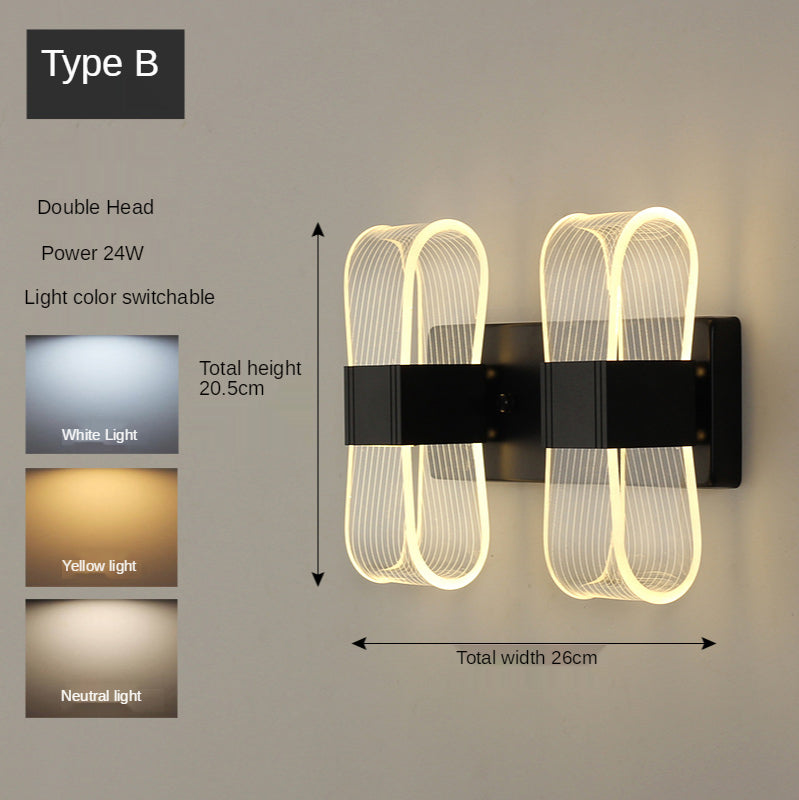 Gold Nordic Wall Light Luxury Design Living Room Lamp