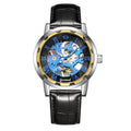 Men's Manual Winding Watch Gold Skeleton | Stainless Steel Luxury Design
