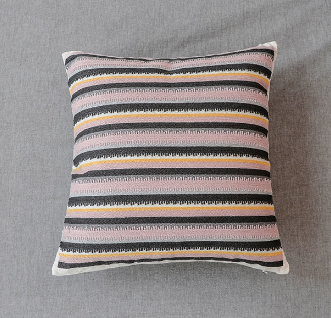 Canvas Cushion Cover Embroidery | Modern Stylish Decorative Pillow