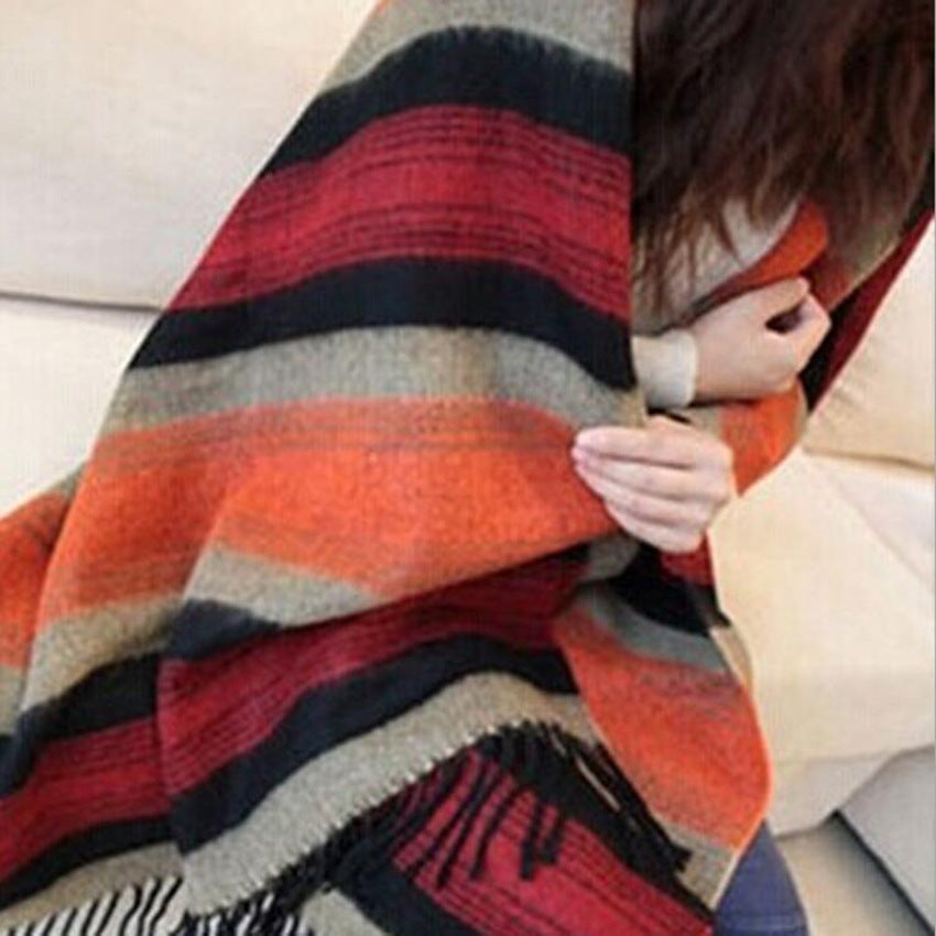 Damen Kaschmir Schal Elegant | Warmer Luxus Winter Schal