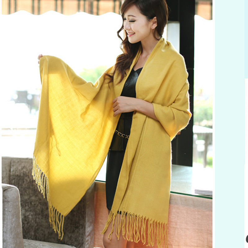 Damen Kaschmir Schal Elegant | Warmer Luxus Winter Schal