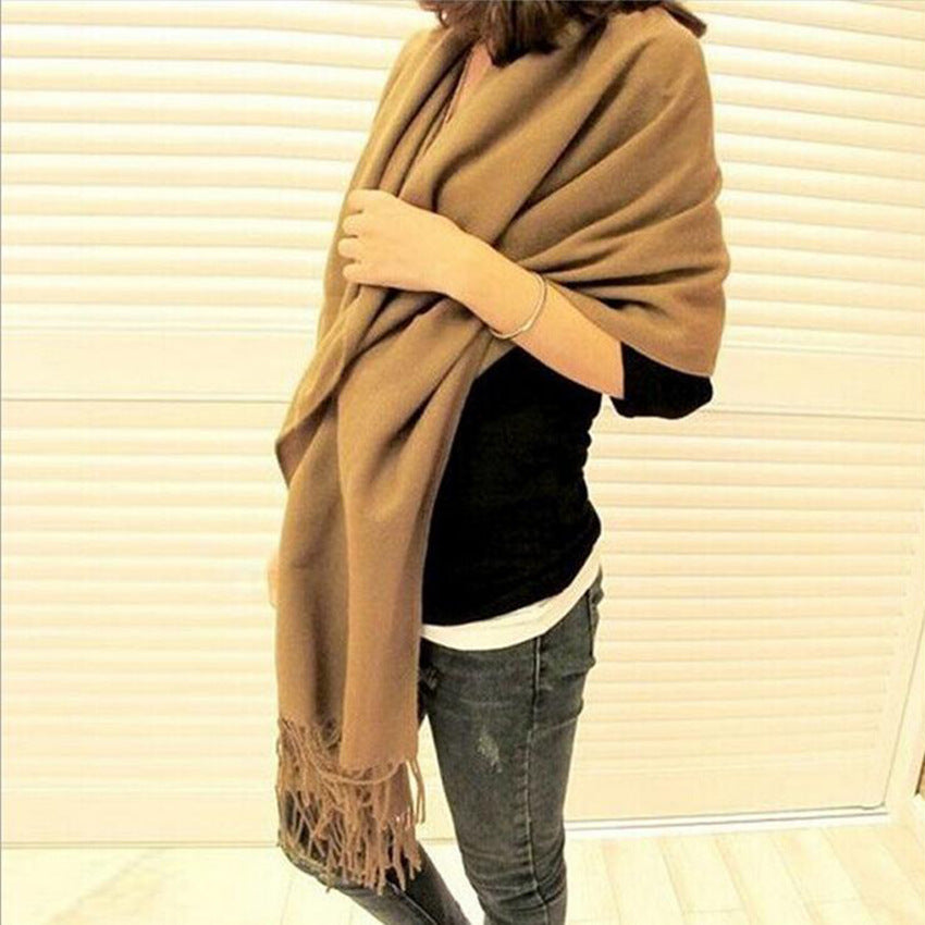 Damen Kaschmir Schal Elegant | Warmer Luxus Winter Schal