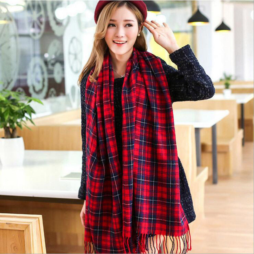 Damen Kaschmir Schal Elegant | Warmer Luxus Winter Schal