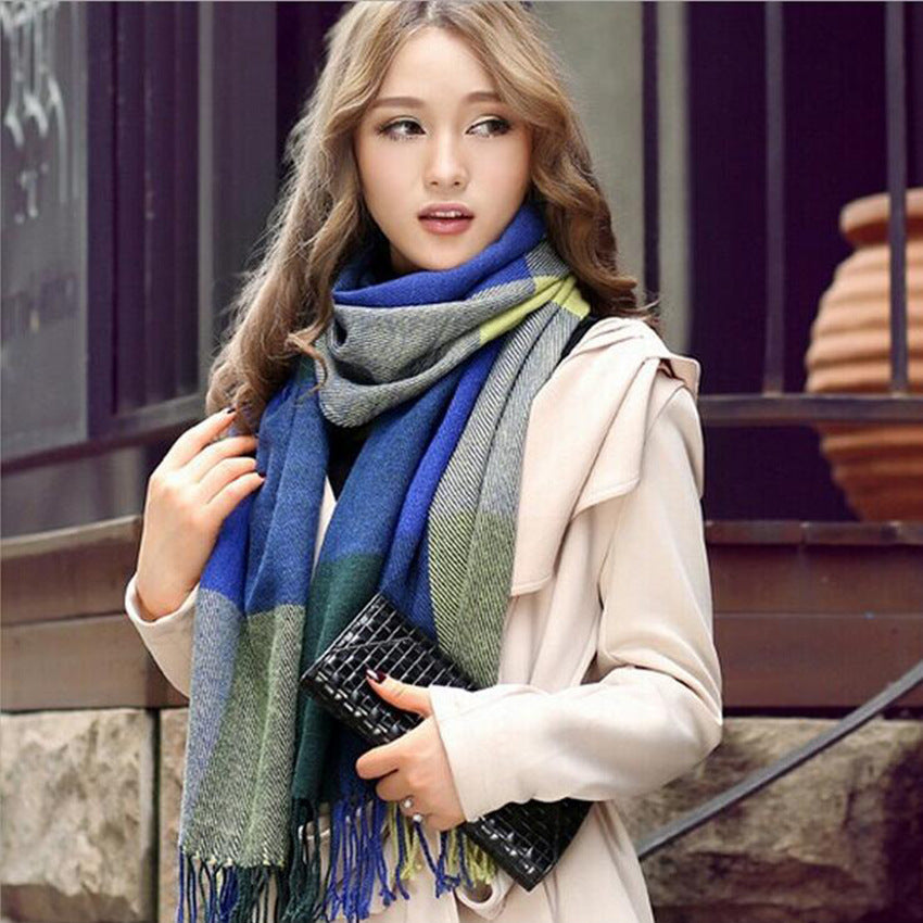 Damen Kaschmir Schal Elegant | Warmer Luxus Winter Schal