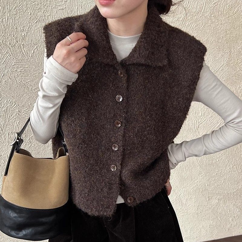 Damen Weste mit Stehkragen – Locker, Layered Look & Modern