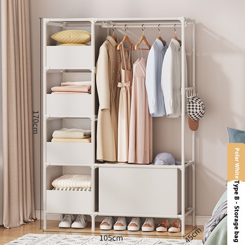 Wardrobe easy to assemble modern bedroom organization