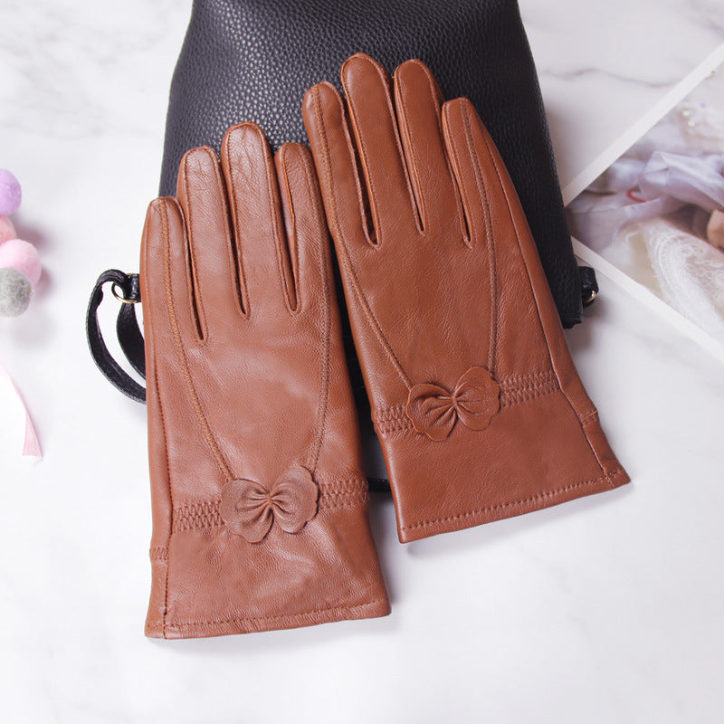 Damen Fingerlose Handschuhe mit Schmetterling – Korean Style