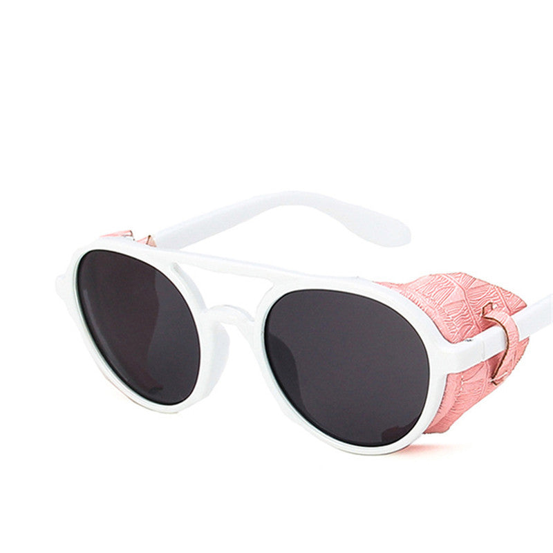 Steampunk Sonnenbrille groß | Winddicht | Oversize Retro Brille