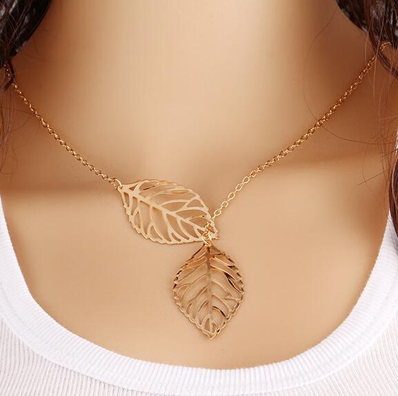 Elegant Leaf Necklace – Natural Women's Jewelry with Timeless Style