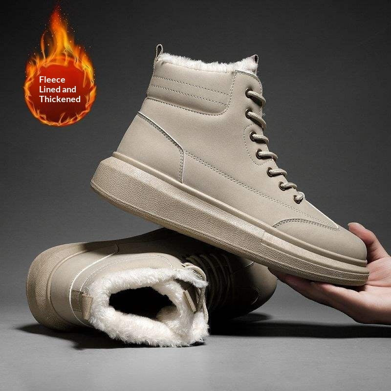 Men's Winter Snow Boots with Fur Lining – Warm Leather Snow Boots