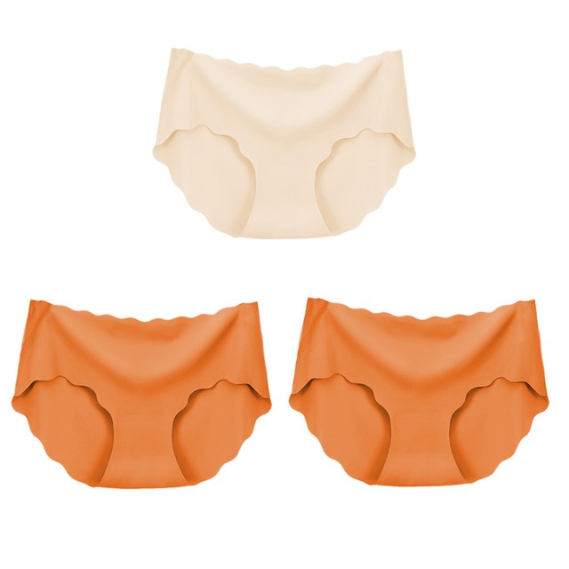 3-Pack Women's Seamless Briefs | Silky Look Sexy Underwear