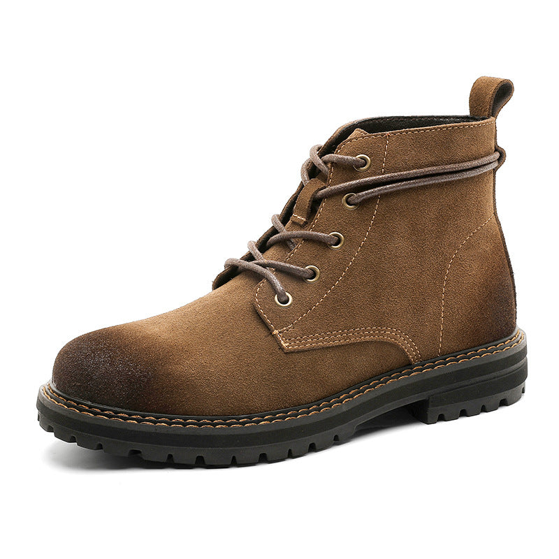 Men's Ankle Boots in Matte Leather – Robust Outdoor Casual Boots