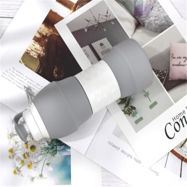 Foldable Silicone Water Bottle Premium – Space-Saving Travel Bottle