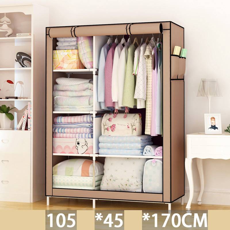 Fabric Wardrobe Dustproof | Foldable Single Room Organizer