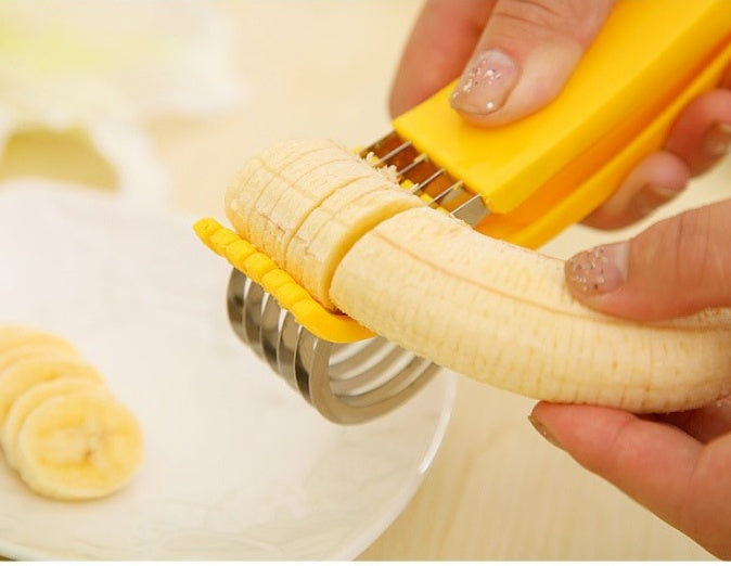 Banana Slicer Stainless Steel | Fruit Sausage Slicer Kitchen Helper