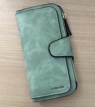 Women's Leather Long Wallet | Elegant Clutch with Card Slots