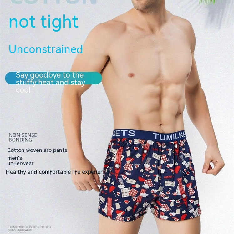 Men's Cotton Boxer Shorts | Print | Comfortable Homewear