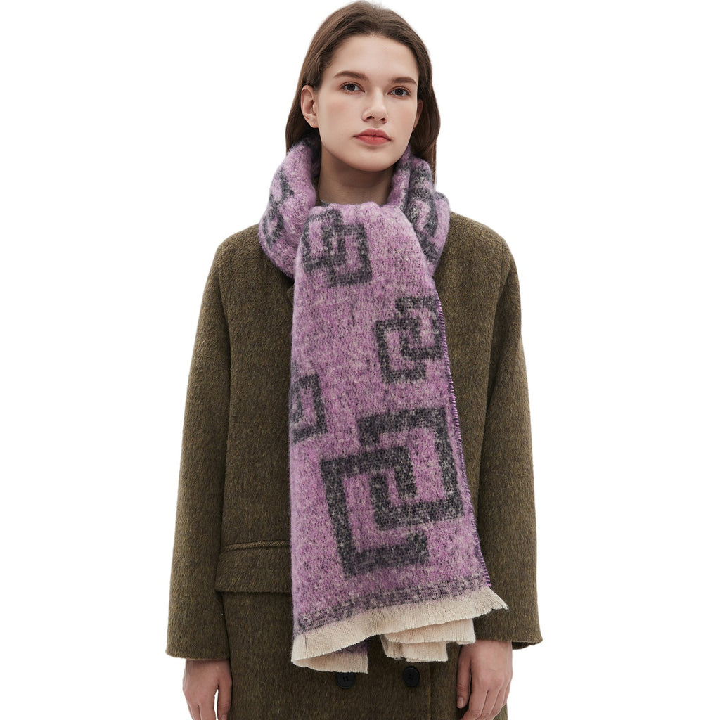 Unisex Scarf Geometric Modern Square Scarf Women Men Fashion
