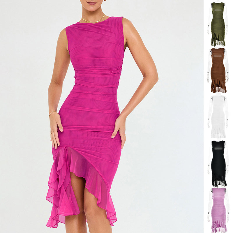 Summer Slim Fit Dress - Sleeveless Sexy Party & Club Dress