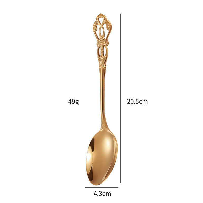 Gold Besteckset Edelstahl | Luxus Tafelbesteck modern elegant
