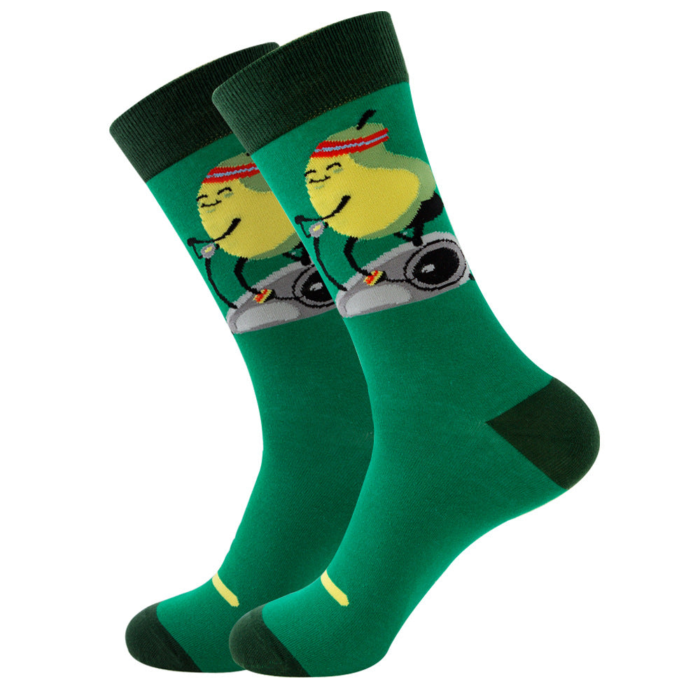 Women's Fashion Socks Geometric | Fruit Street Style Socks