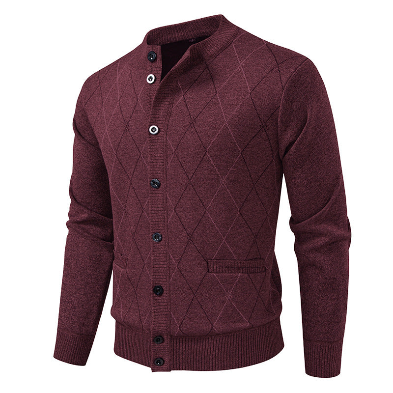 Men's Lined Knitted Sweater – Warm Fleece Sweater Modern