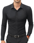 Men's Slim Fit Shirt | Business Work Shirt Plain Elegant