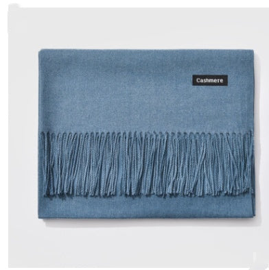 Damen Kaschmir Schal Winter | Elegante Warme Unifarbene Stola