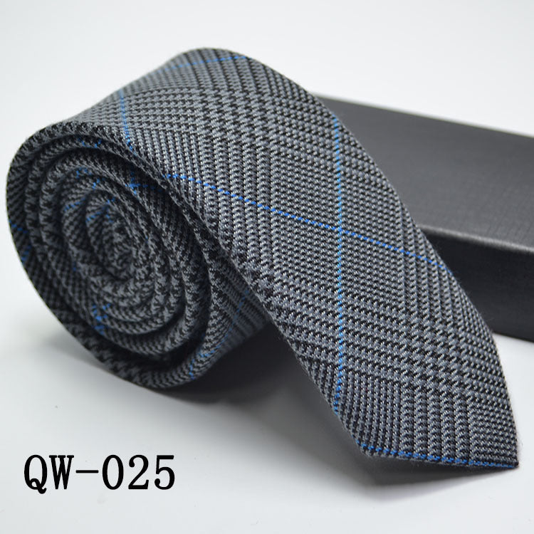 Slim Men's Tie elegant | Wool Look modern stylish