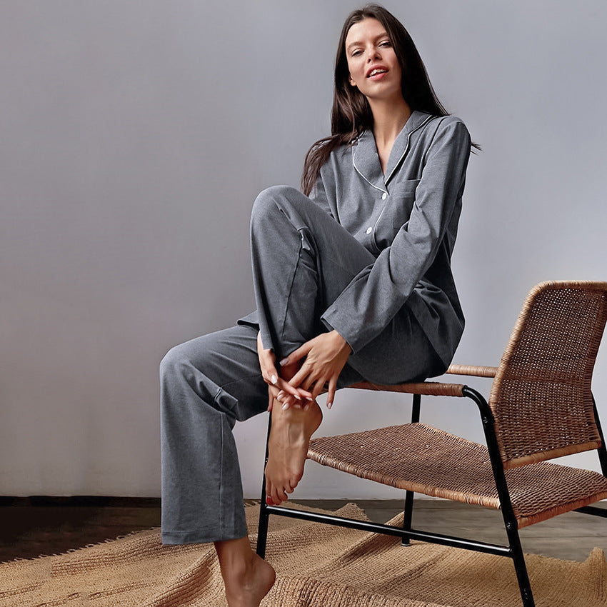 Women's Thermal Pajamas | Cotton-Silk Long-Sleeve Pajamas