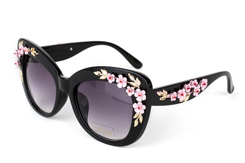 Damen Sonnenbrille Blume – Elegante Fashion Brille Floral