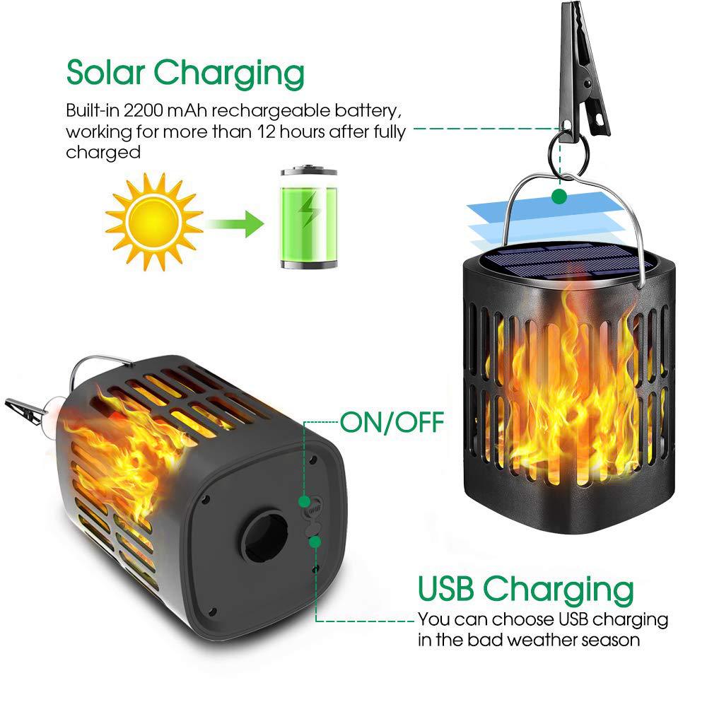 Solar Gartenleuchte LED Außenlampe Landschaft Deko Licht